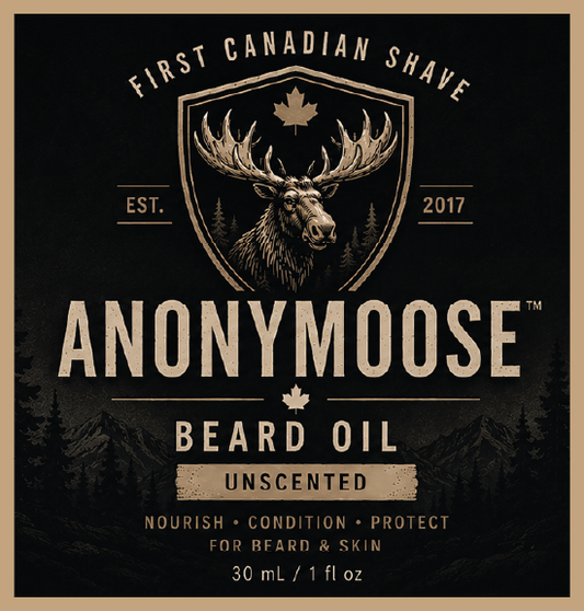 First Canadian Shave Beard Oil Label