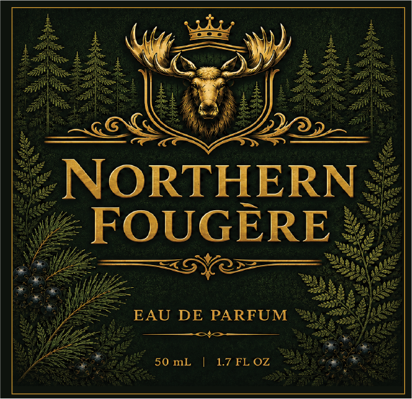 Northern Fougere Eau De Parfume square label