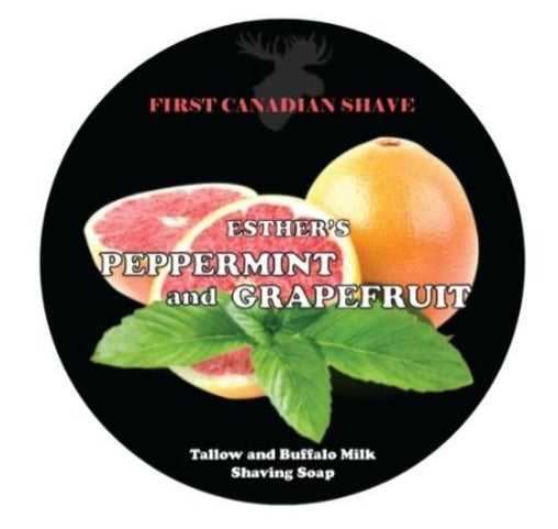 Esther's Peppermint Grapefruit Shaving Soap